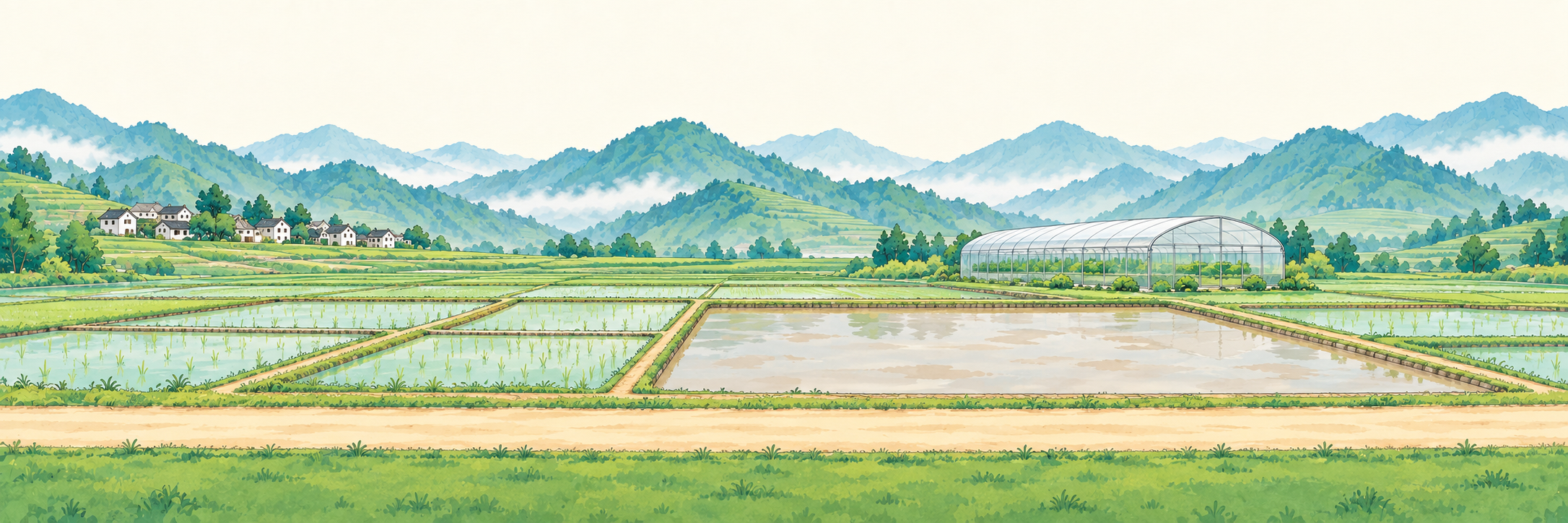 春日试验田与育秧中心